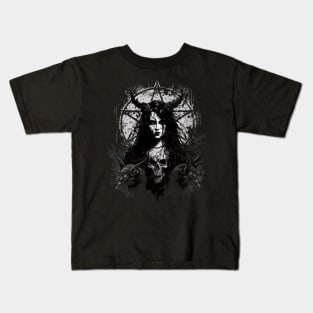 Gothic girl Kids T-Shirt
